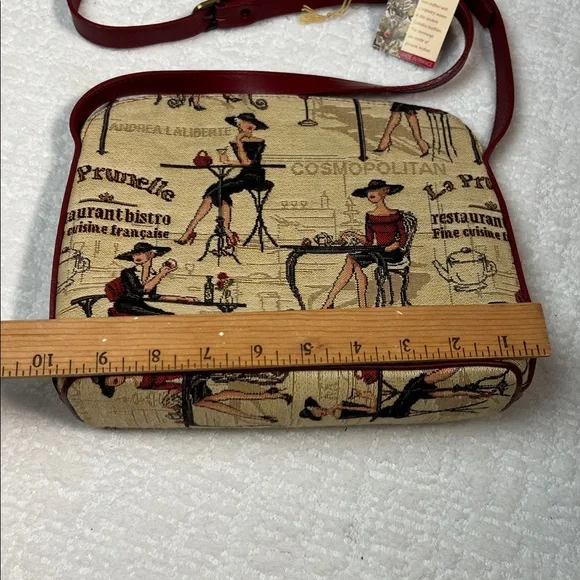 Signare Tapestry Rendezvous crossbody tapestry and leather bag - Picture 2 of 11